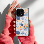 Dewy Flower Mix Glass Case Cover For OnePlus 15 5G