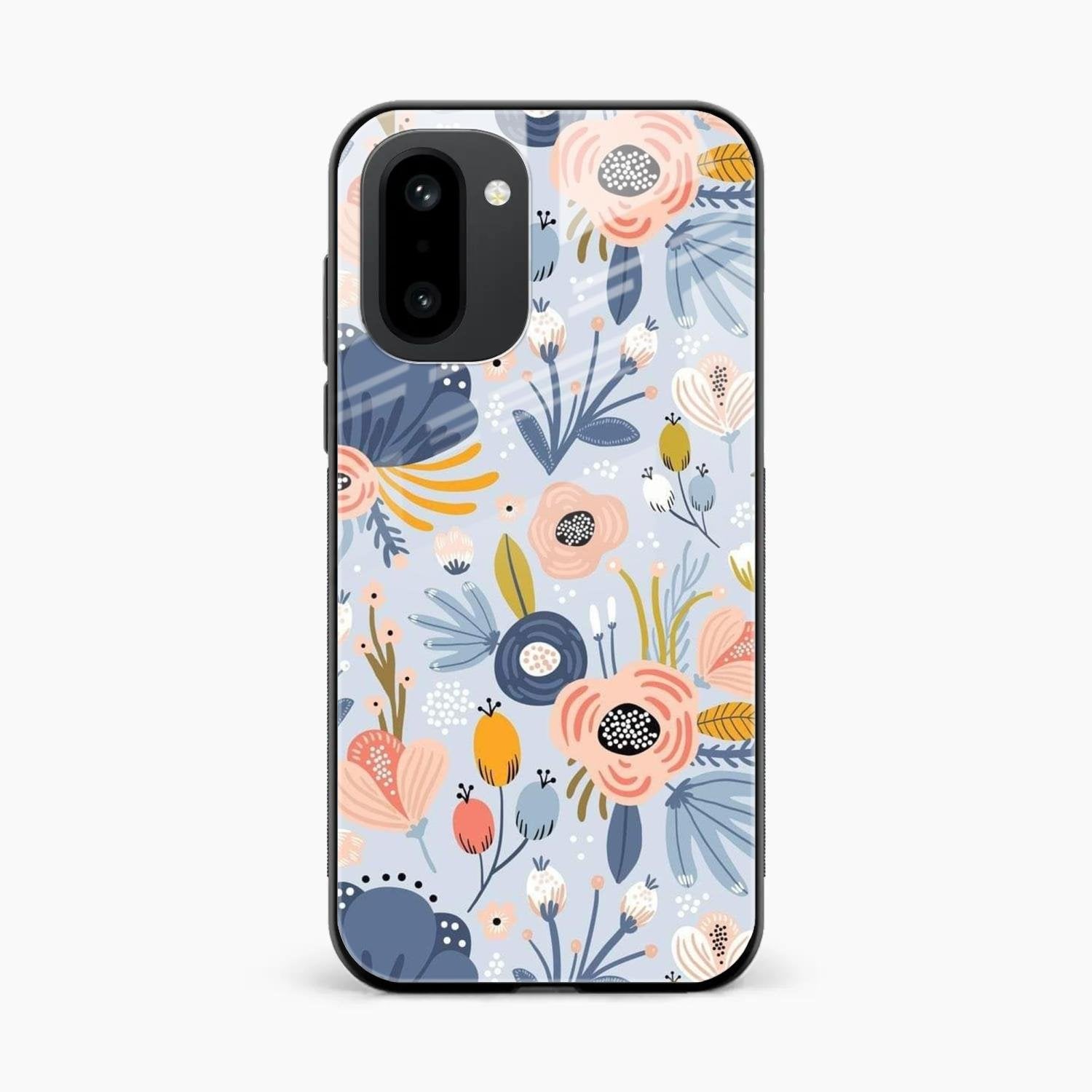 Dewy Flower Mix Glass Case Cover For OnePlus 15R 5G