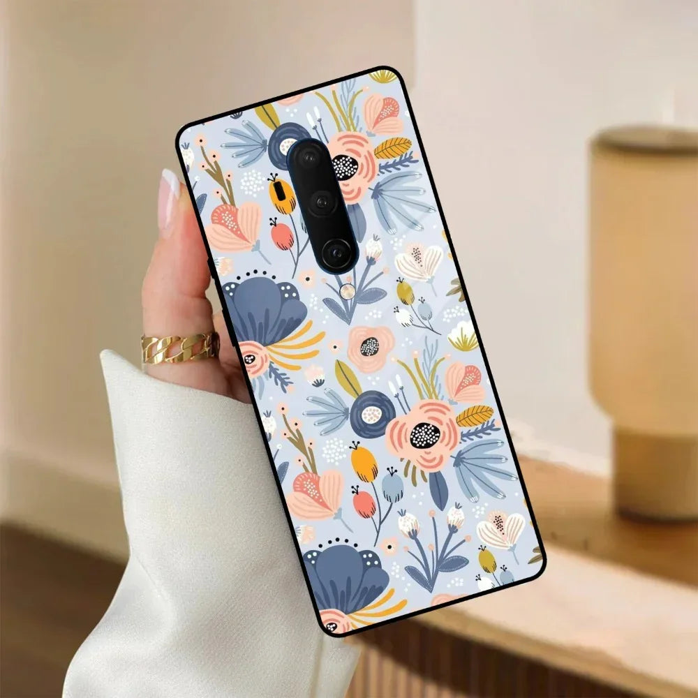 Dewy Flower Mix Glass Case Cover For OnePlus - ShopOnCliQ