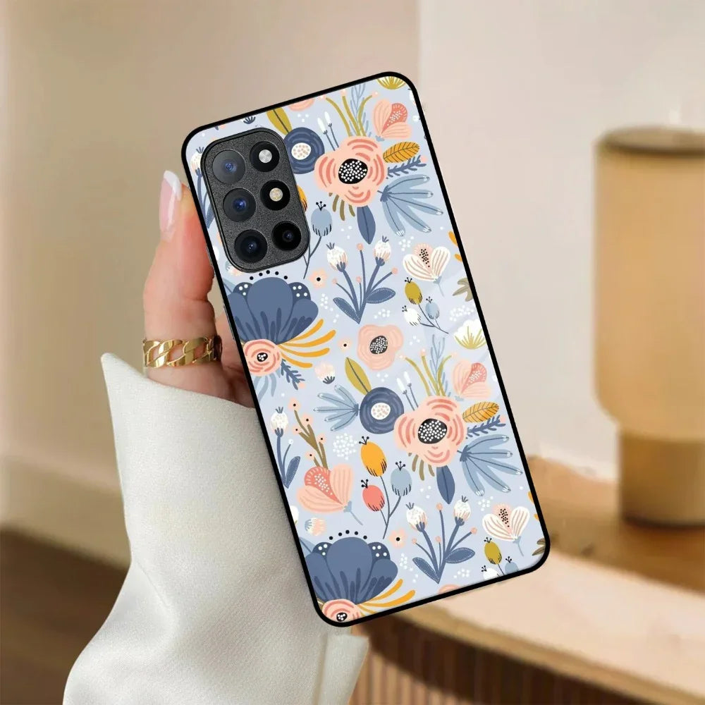 Dewy Flower Mix Glass Case Cover For OnePlus - ShopOnCliQ