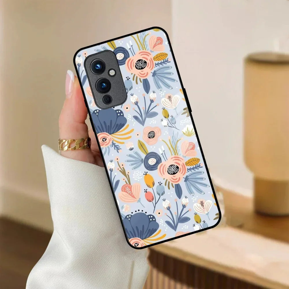Dewy Flower Mix Glass Case Cover For OnePlus - ShopOnCliQ