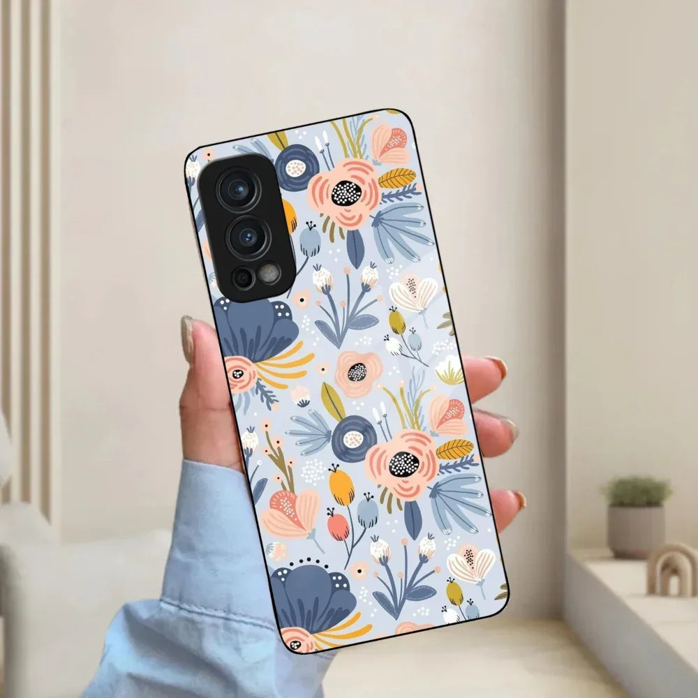 Dewy Flower Mix Glass Case Cover For OnePlus - ShopOnCliQ