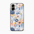 Dewy Flower Mix Glass Case Cover For Oppo A6X 5G