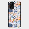 Dewy Flower Mix Glass Case Cover For Oppo F19 Pro Plus 5G