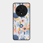 Dewy Flower Mix Glass Case Cover For Oppo F27 Pro Plus 5G