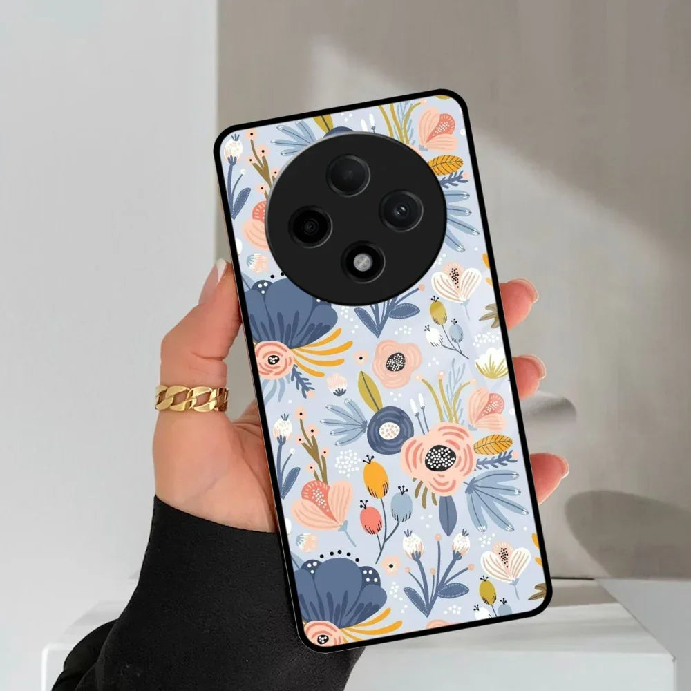 Dewy Flower Mix Glass Case Cover For Oppo - ShopOnCliQ