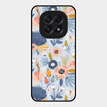 Dewy Flower Mix Glass Case Cover For Oppo F29 5G
