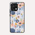 Dewy Flower Mix Glass Case Cover For Oppo F31 5G