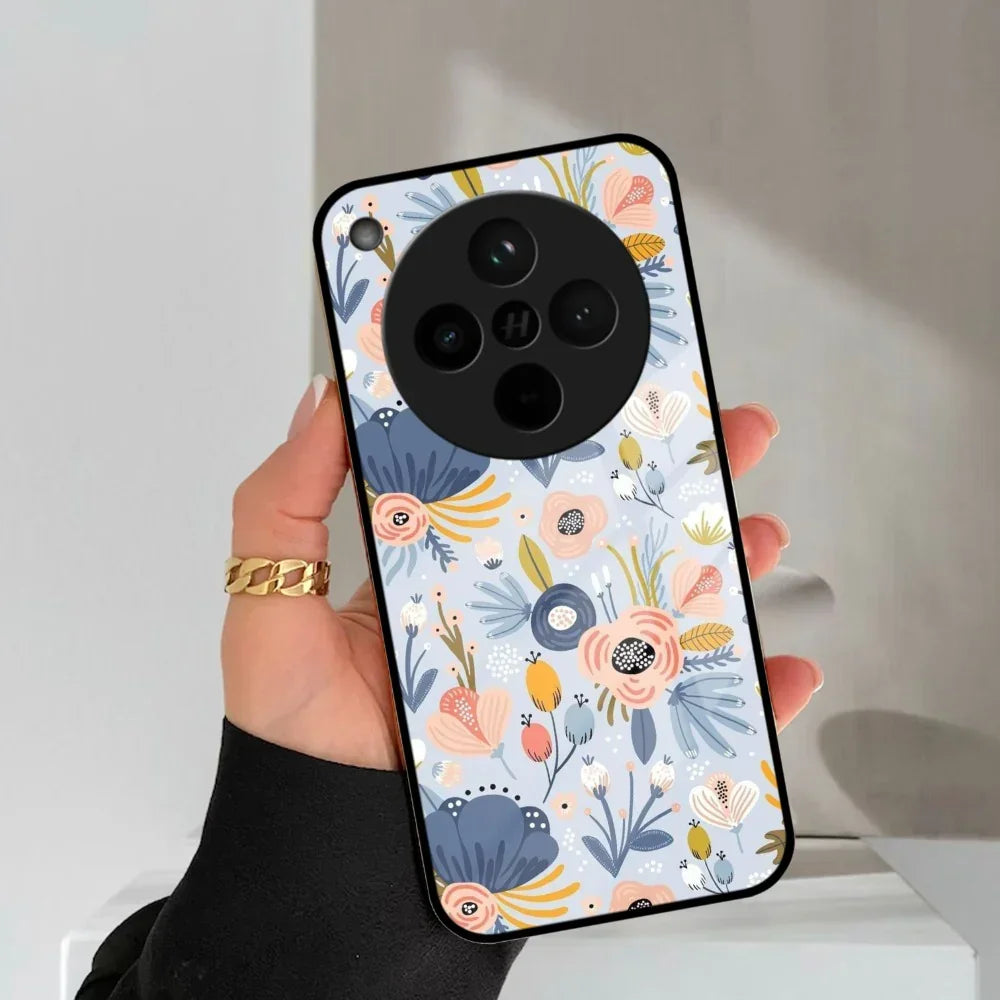 Dewy Flower Mix Glass Case Cover For Oppo - ShopOnCliQ