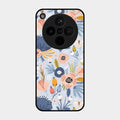Dewy Flower Mix Glass Case Cover For Oppo Find X8 5G