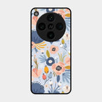 Dewy Flower Mix Glass Case Cover For Oppo Find X8 Pro 5G