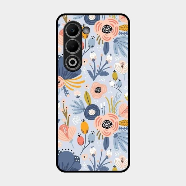 Dewy Flower Mix Glass Case Cover For Oppo K13X 5G
