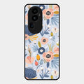 Dewy Flower Mix Glass Case Cover For Oppo Reno 10 Pro Plus 5G