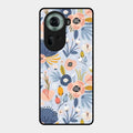 Dewy Flower Mix Glass Case Cover For Oppo Reno 11 5G