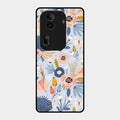Dewy Flower Mix Glass Case Cover For Oppo Reno 11 Pro 5G