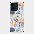 Dewy Flower Mix Glass Case Cover For Oppo Reno 14 5G