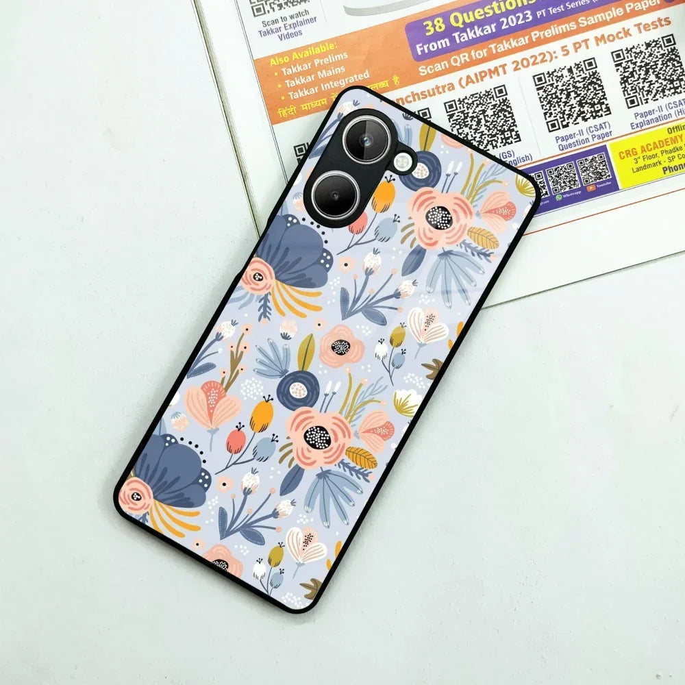 Dewy Flower Mix Glass Case Cover For Realme/Narzo - ShopOnCliQ