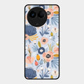 Dewy Flower Mix Glass Case Cover For Realme 11 5G