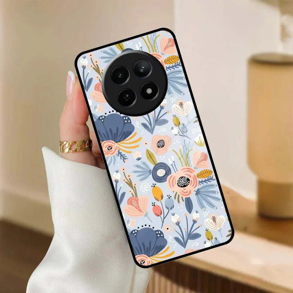 Dewy Flower Mix Glass Case Cover For Realme/Narzo - ShopOnCliQ