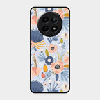 Dewy Flower Mix Glass Case Cover For Realme 12 5G