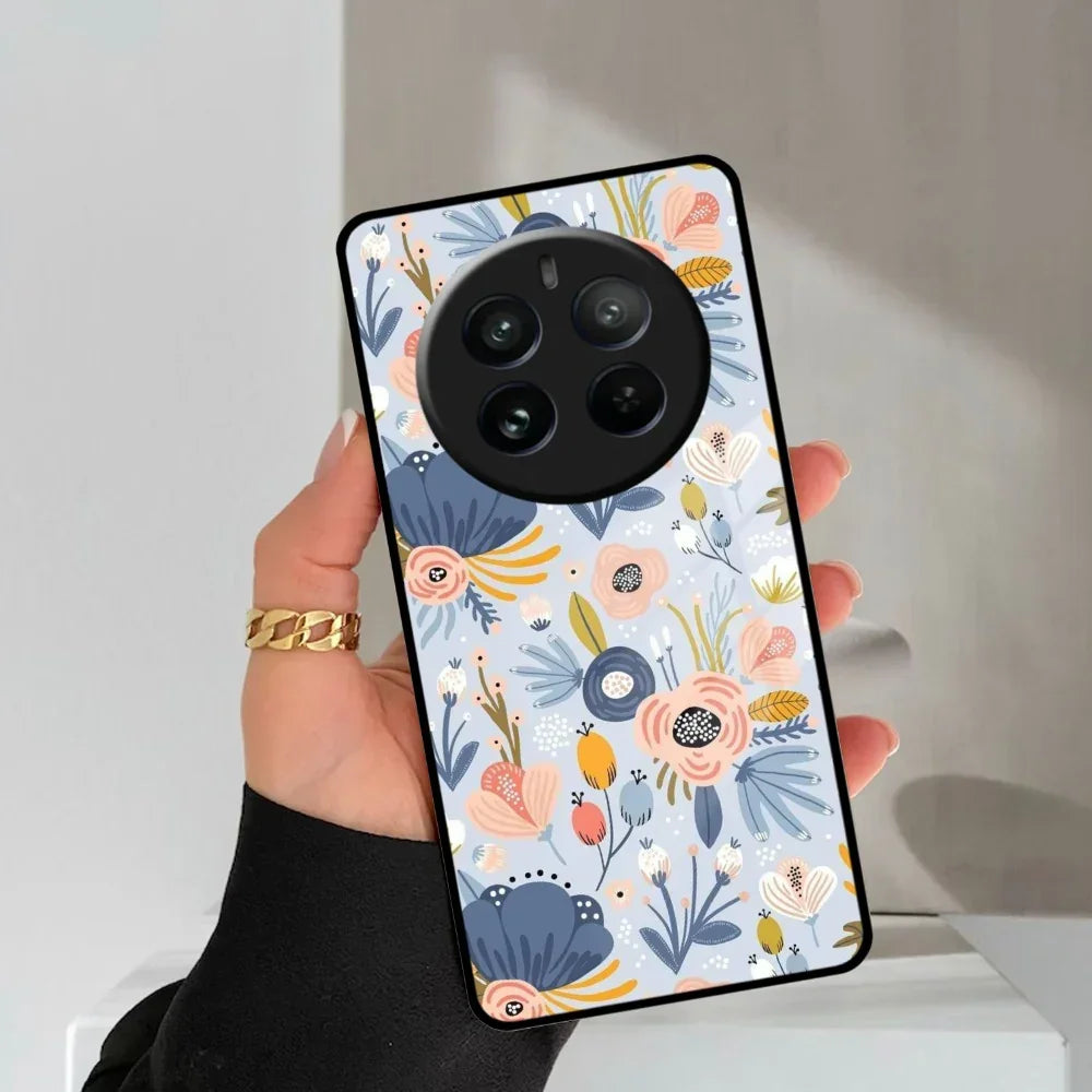 Dewy Flower Mix Glass Case Cover For Realme/Narzo - ShopOnCliQ