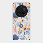 Dewy Flower Mix Glass Case Cover For Realme 12 Pro 5G