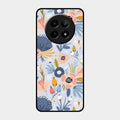 Dewy Flower Mix Glass Case Cover For Realme 12X 5G