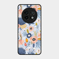 Dewy Flower Mix Glass Case Cover For Realme 13 Plus 5G
