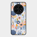 Dewy Flower Mix Glass Case Cover For Realme 14 Pro Lite 5G