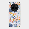 Dewy Flower Mix Glass Case Cover For Realme 14 Pro Plus 5G