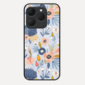 Dewy Flower Mix Glass Case Cover For Realme 15T 5G