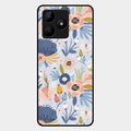 Dewy Flower Mix Glass Case Cover For Realme C53