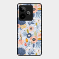 Dewy Flower Mix Glass Case Cover For Realme Gt 7 5G