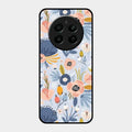 Dewy Flower Mix Glass Case Cover For Realme P1 5G