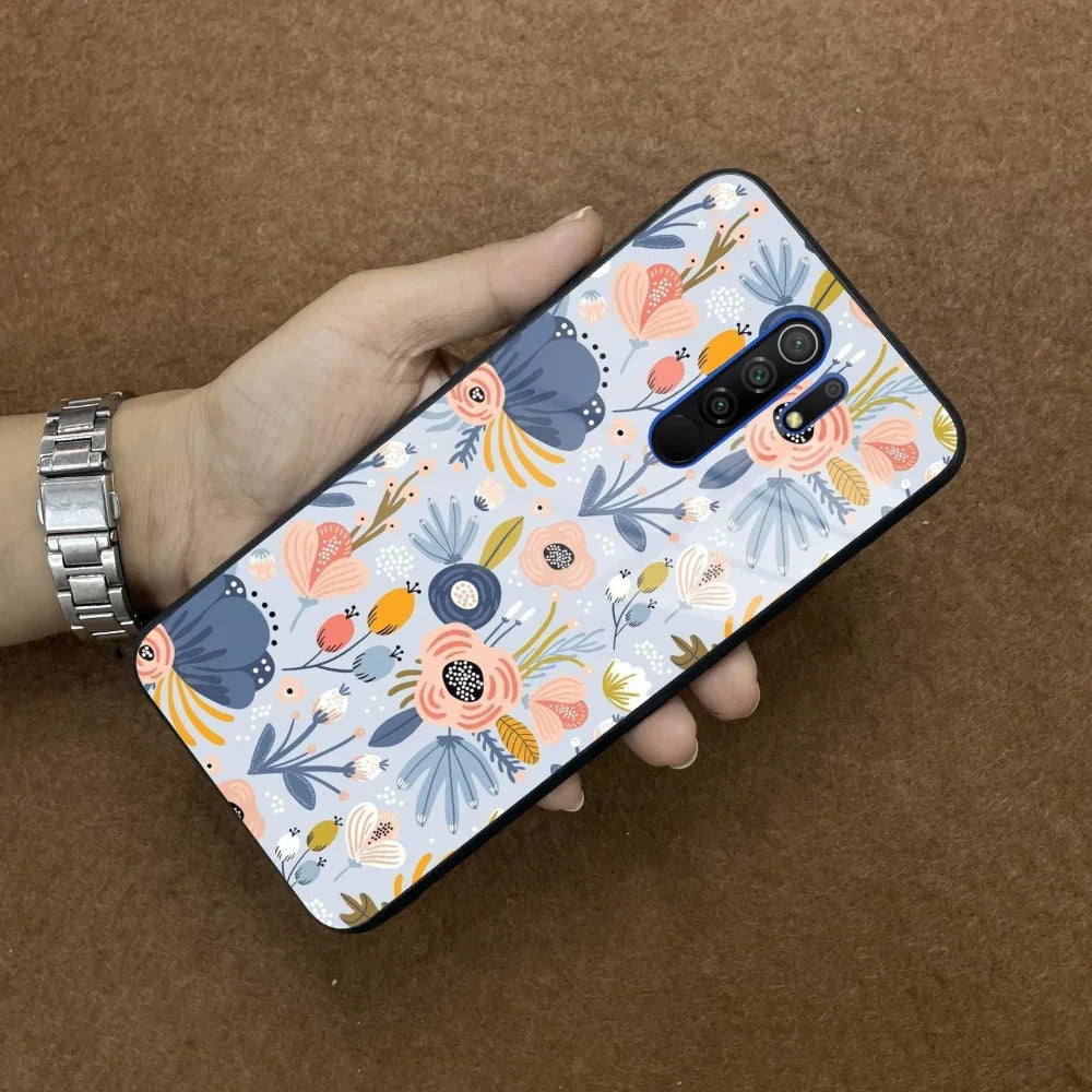 Dewy Flower Mix Glass Case Cover For Poco - ShopOnCliQ