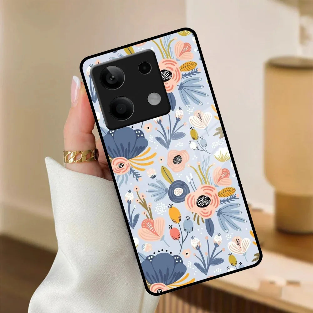 Dewy Flower Mix Glass Case Cover For Poco - ShopOnCliQ