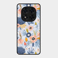 Dewy Flower Mix Glass Case Cover For Redmi Note 15 Pro 5G