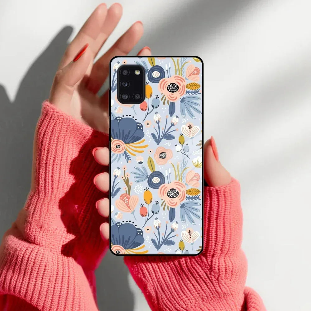 Dewy Flower Mix Glass Case Cover For Samsung - ShopOnCliQ