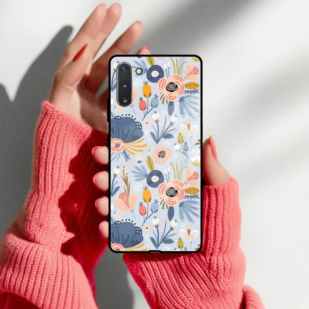 Dewy Flower Mix Glass Case Cover For Samsung - ShopOnCliQ