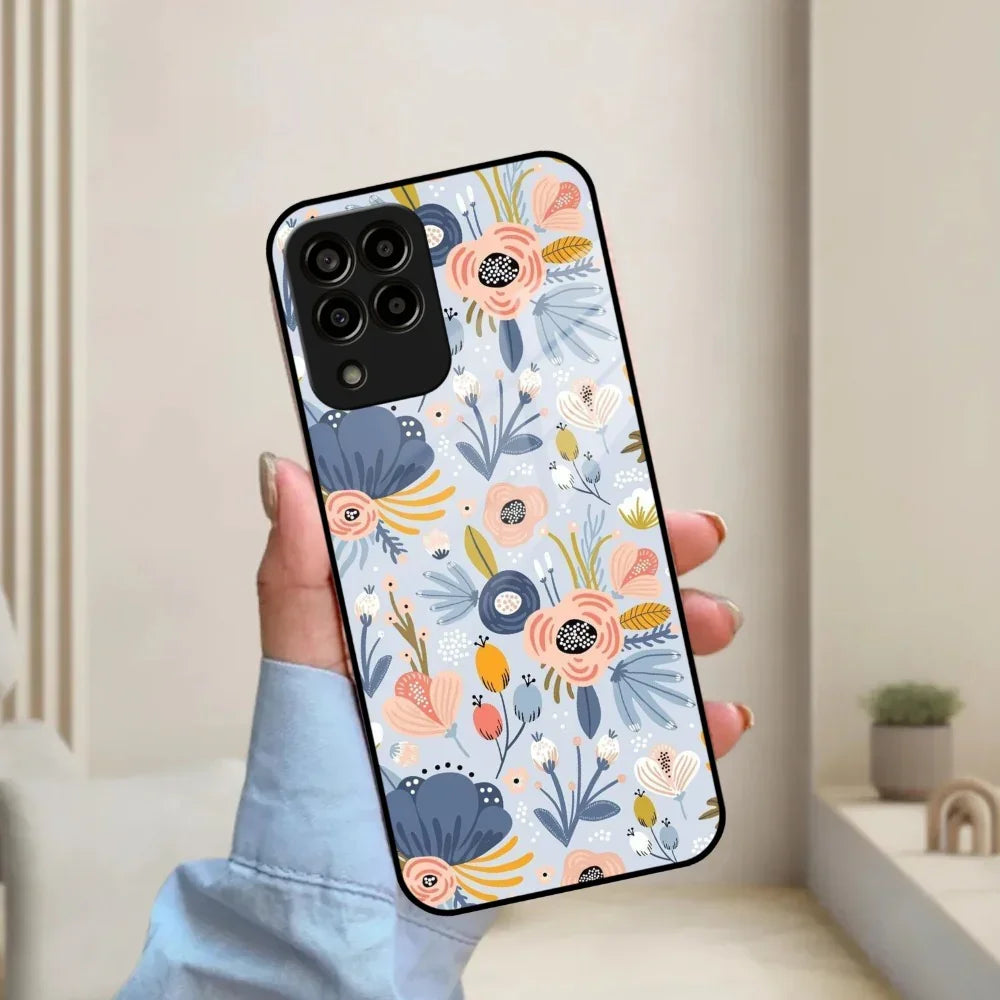 Dewy Flower Mix Glass Case Cover For Samsung - ShopOnCliQ