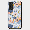 Dewy Flower Mix Glass Case Cover For Samsung Galaxy A34 5G