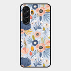 Dewy Flower Mix Glass Case Cover For Samsung Galaxy A56 5G