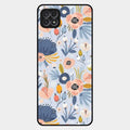 Dewy Flower Mix Glass Case Cover For Samsung Galaxy F42 5G