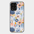 Dewy Flower Mix Glass Case Cover For Samsung Galaxy M33 5G