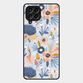 Dewy Flower Mix Glass Case Cover For Samsung Galaxy M53 5G