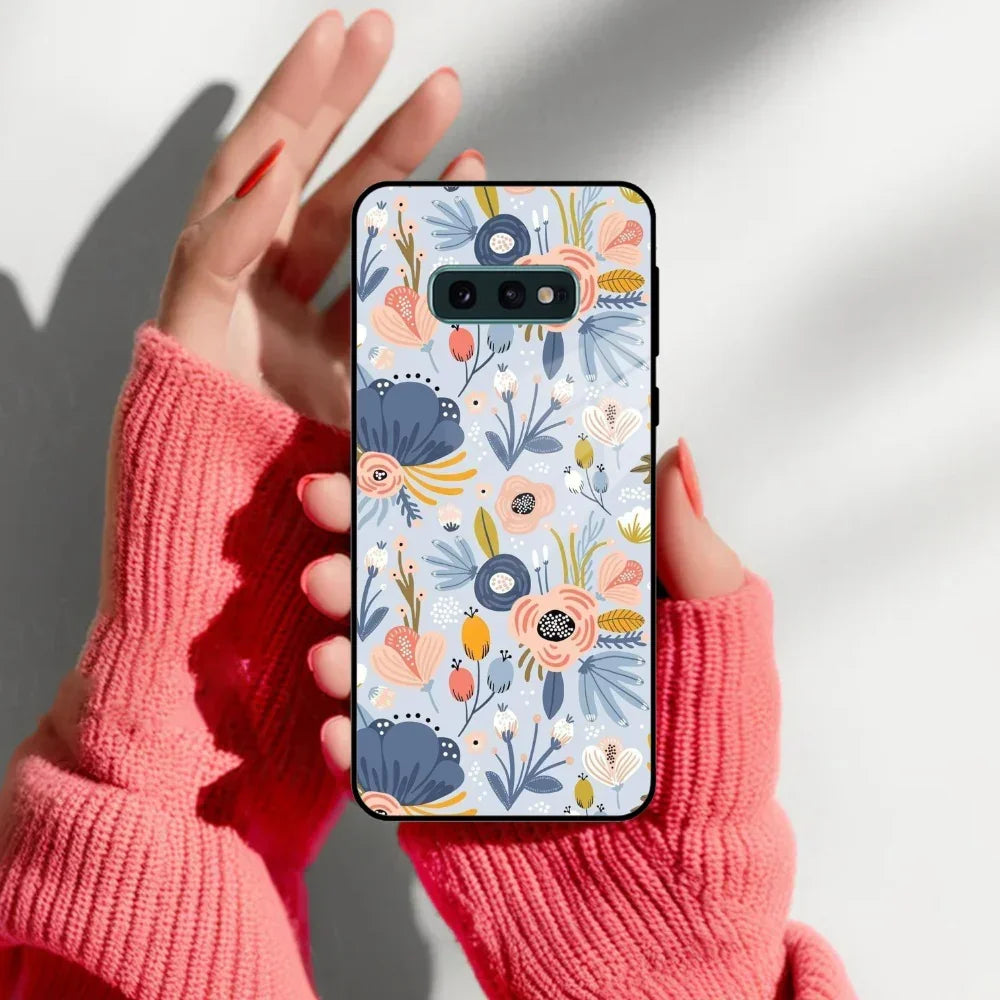 Dewy Flower Mix Glass Case Cover For Samsung - ShopOnCliQ