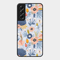 Dewy Flower Mix Glass Case Cover For Samsung Galaxy S21 Fe 5G