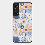 Dewy Flower Mix Glass Case Cover For Samsung Galaxy S21 Fe 5G