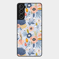 Dewy Flower Mix Glass Case Cover For Samsung Galaxy S21 Plus