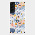 Dewy Flower Mix Glass Case Cover For Samsung Galaxy S22 Plus 5G
